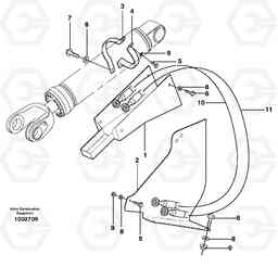 71861 Hose protection, lift cylinder L180E S/N 5004 - 7398 S/N 62501 - 62543 USA, Volvo Construction Equipment
