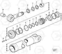 3083 Hydraulic cylinder, tilting L330E, Volvo Construction Equipment