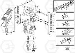 98407 Footbrake valve L120B VOLVO BM VOLVO BM L120B, Volvo Construction Equipment