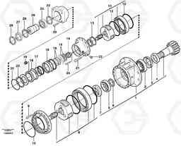 45065 Rebuild kit, Swing gearbox EC650 SER NO 539-618, Volvo Construction Equipment