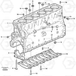 64107 Cylinder block A35D, Volvo Construction Equipment