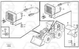 87860 Work lights, front. L60E, Volvo Construction Equipment