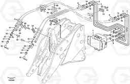 52346 Pressure lines, 3rd and 4th function. L180E S/N 5004 - 7398 S/N 62501 - 62543 USA, Volvo Construction Equipment