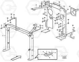 63197 Radiator casing, support L180E HIGH-LIFT S/N 5004 - 7398, Volvo Construction Equipment