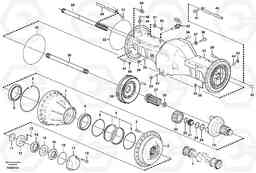 88305 Planetary axle, front L150E S/N 6005 - 7549 S/N 63001 - 63085, Volvo Construction Equipment