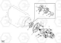 86714 Pump gearbox with assembling parts EC55 SER NO 5001-, Volvo Construction Equipment