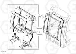 2290 Windshield EC55 SER NO 5001-, Volvo Construction Equipment