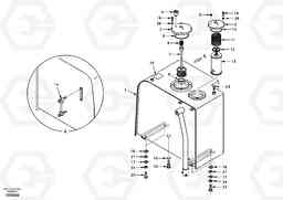 44455 Hydraulic oil tank EC55 SER NO 5001-, Volvo Construction Equipment