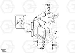 48987 Fuel tank with fitting parts EC55 SER NO 20001-, Volvo Construction Equipment