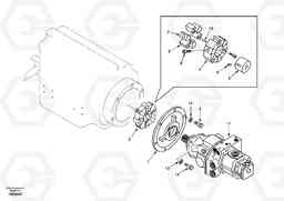 83484 Pump gearbox with assembling parts EC55 SER NO 20001-, Volvo Construction Equipment