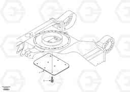 3807 Protecting plate EC55 SER NO 20001-, Volvo Construction Equipment