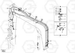 44504 Quikfit hydraulic on attachment. Single - acting EC55 SER NO 20001-, Volvo Construction Equipment