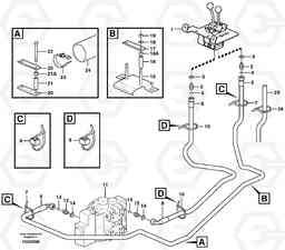 10360 Servo - hydraulic, control lines, tilt L180E S/N 5004 - 7398 S/N 62501 - 62543 USA, Volvo Construction Equipment