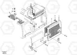 44750 Auxiliary hood, side door. EC210B APPENDIX FORESTRY VERSION, Volvo Construction Equipment