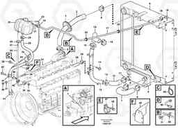 84401 Cooling system L110E S/N 1002 - 2165 SWE, 60001- USA,70201-70257BRA, Volvo Construction Equipment