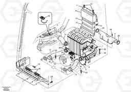 31456 Air duct in cabin and cabin floor EC240B, Volvo Construction Equipment