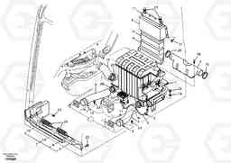 31457 Air duct in cabin and cabin floor EC240B, Volvo Construction Equipment