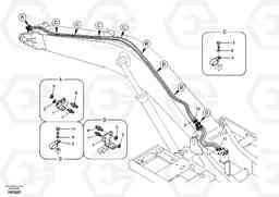 9351 Working hydraulic, quick fit on boom EC240B SER NO INT 12641- EU & NA 80001-, Volvo Construction Equipment