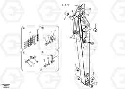 65339 Dipper arm and grease piping with piping seat EC240B, Volvo Construction Equipment