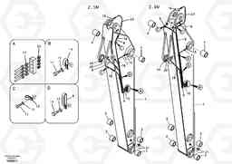 65598 Dipper arm and grease piping with piping seat EC240B, Volvo Construction Equipment