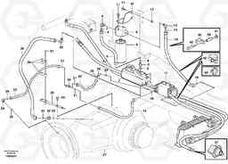 61844 Oil cooler, rear, pump circuit. L150E S/N 6005 - 7549 S/N 63001 - 63085, Volvo Construction Equipment