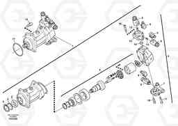 52589 Variable displacement motor L25B TYPE 175, S/N 0500 - TYPE 176, S/N 0001 -, Volvo Construction Equipment