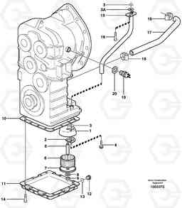 85224 Oil reservoir and strainer L70E, Volvo Construction Equipment