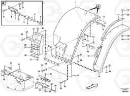 44193 Swing out rear mudguard L150E S/N 6005 - 7549 S/N 63001 - 63085, Volvo Construction Equipment