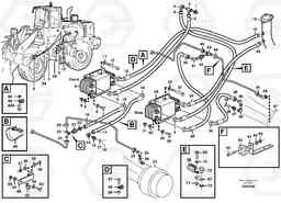 99388 Cooling system for brakes. L180C S/N 2533-SWE, 60465-USA, Volvo Construction Equipment