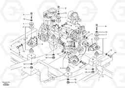 50816 Engine mount EC290B, Volvo Construction Equipment