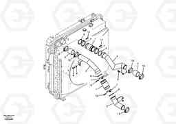 57546 Charge air cooler, plumbing EC290B, Volvo Construction Equipment