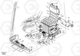 31455 Air duct in cabin and cabin floor EC290B, Volvo Construction Equipment