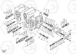 58701 Main control valve, relief valve and dipper arm holding EC290B, Volvo Construction Equipment
