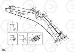 61827 Boom and grease piping EC290B SER NO INT 13562- EU & NA 80001-, Volvo Construction Equipment