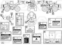 33734 Decals L180E S/N 5004 - 7398 S/N 62501 - 62543 USA, Volvo Construction Equipment