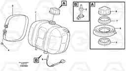 49023 Expansion tank with fitting parts EW140C, Volvo Construction Equipment