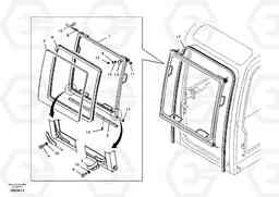 45137 Windshield EW55 SER NO 5630-, Volvo Construction Equipment