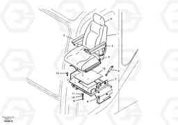 41733 Operator seat with fitting parts EW55 SER NO 5630-, Volvo Construction Equipment