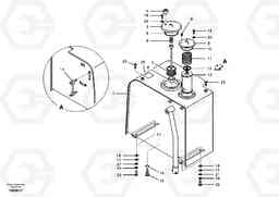 49029 Hydraulic oil tank EW55 SER NO 5630-, Volvo Construction Equipment