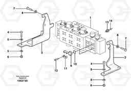 91636 Main valve assembly with fitting parts EW160B, Volvo Construction Equipment