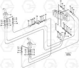 37983 Servo hydraulics, boom, dipper arm EW160B, Volvo Construction Equipment