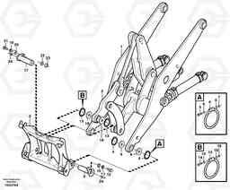 35091 Assemble attachment bracket. L70D, Volvo Construction Equipment