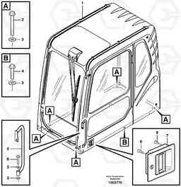 3769 Drivers cab EW180B, Volvo Construction Equipment