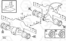 92685 Brake pipes, front axle and rear axle L90E, Volvo Construction Equipment