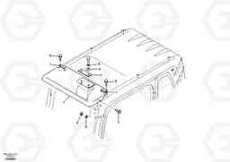 54827 Rain visor, exterior equipment EC460B, Volvo Construction Equipment
