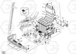 31427 Air duct in cabin and cabin floor EC360B, Volvo Construction Equipment