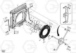 41046 Hydraulic system, oil cooler mount EC360B, Volvo Construction Equipment