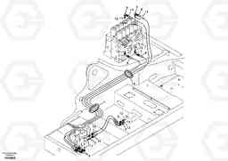 59143 Servo system, control valve to remote control valve pedal EC330B, Volvo Construction Equipment