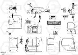 61920 Decal, inner location EC330B, Volvo Construction Equipment