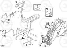 70374 Central lubrication for tool bar. L150D, Volvo Construction Equipment